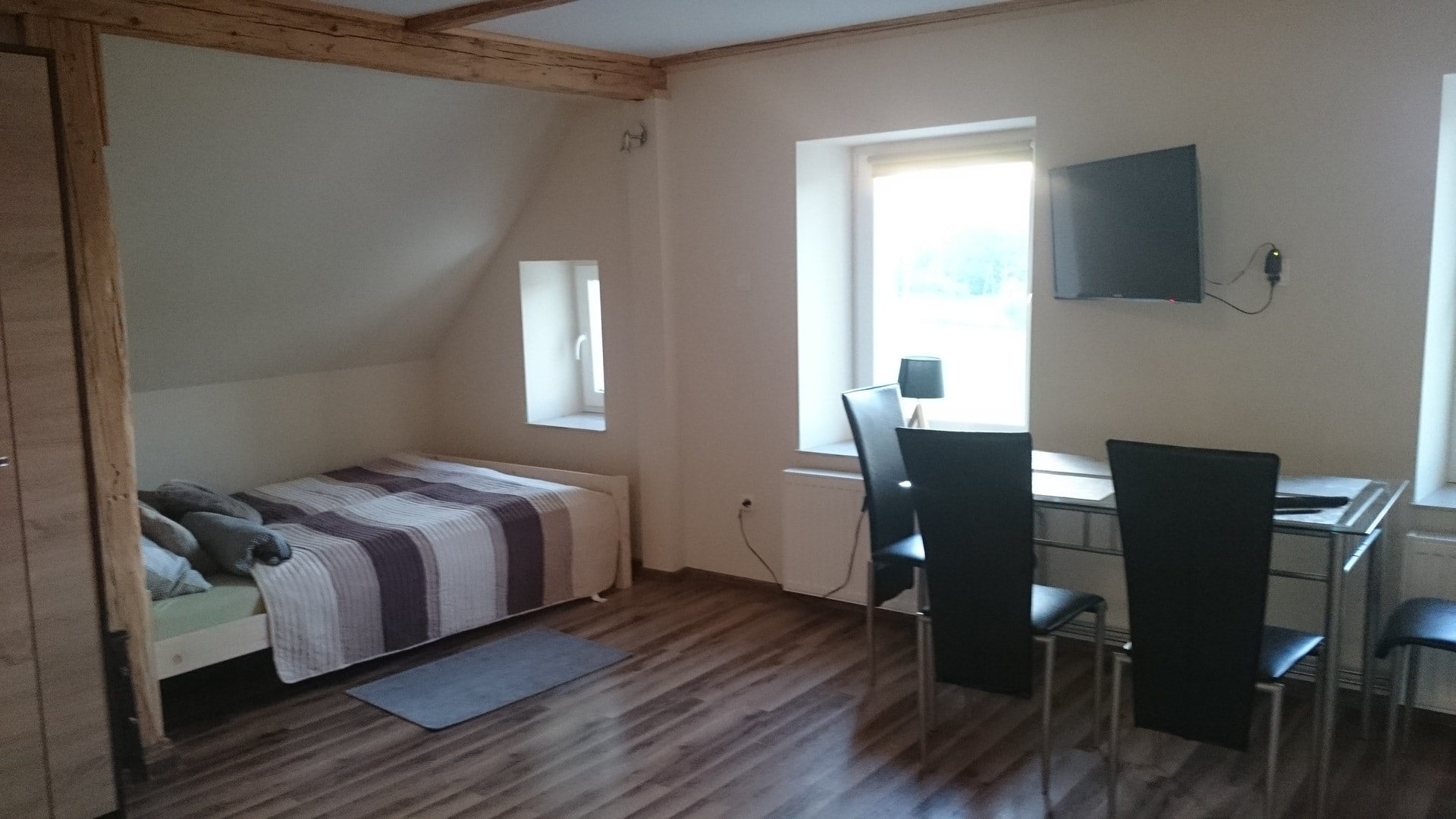 Część sypialna i jadalniana Apartamentu nr 2